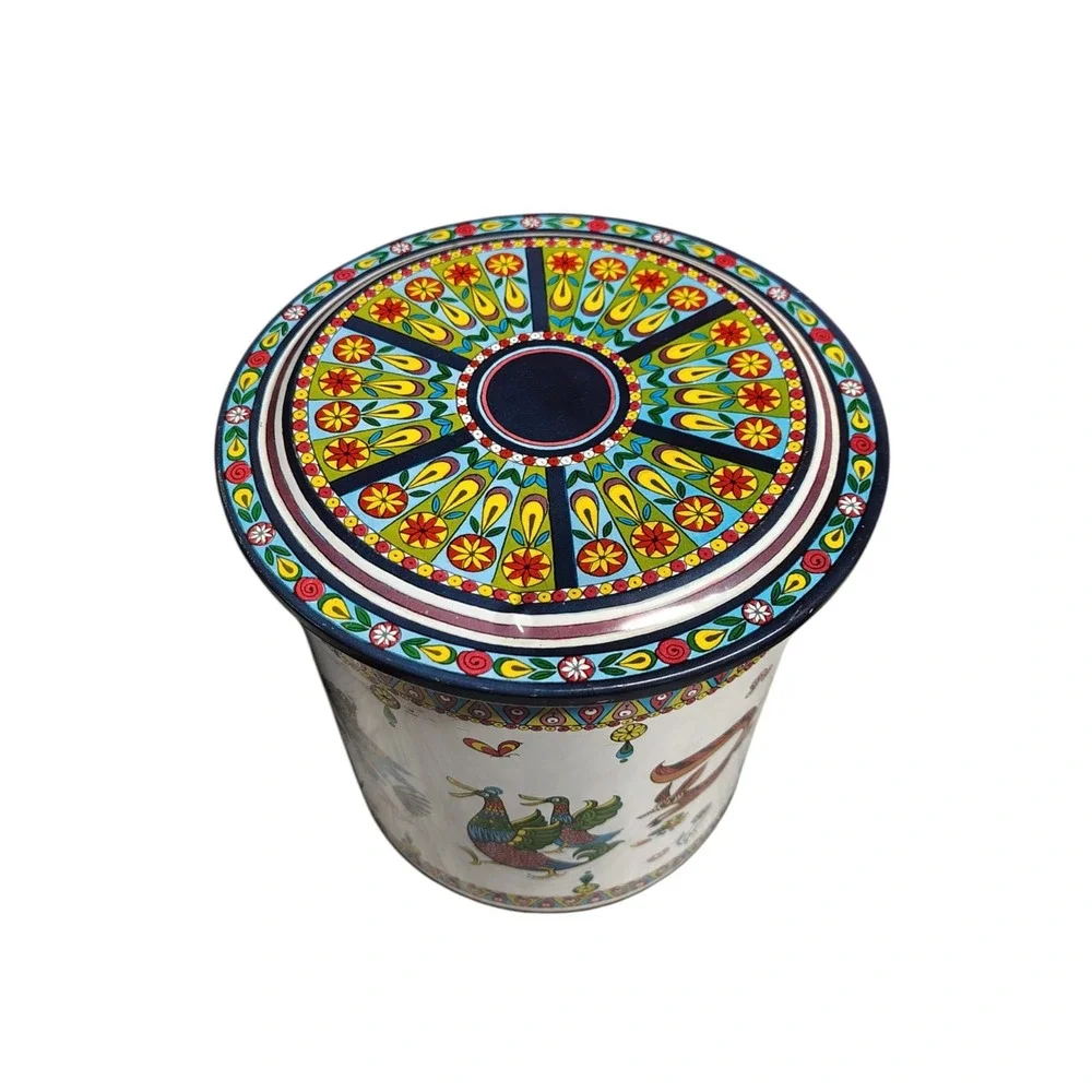 Vintage folk art animal tin‎